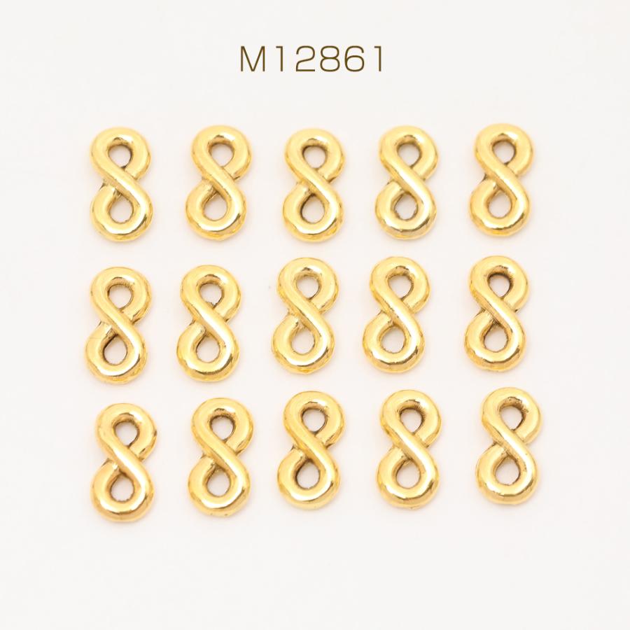 コネクターチャーム 8の字 八の字 ゴールド 5×10mm（10ヶ）｜yu-beads-parts｜02