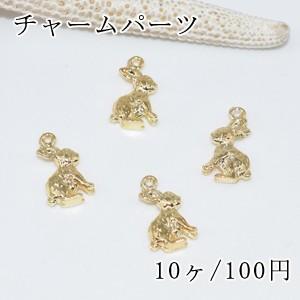チャームパーツ ウサギ【10ヶ】ゴールド : ビーズアンドパーツ - 通販