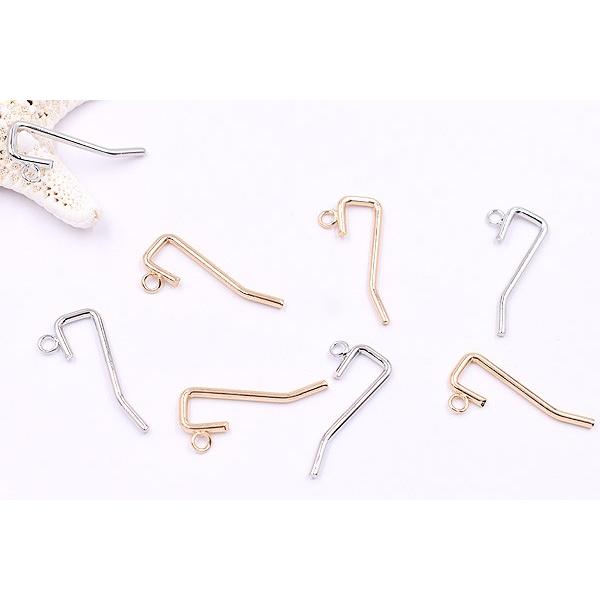 ポニーフック ヘアアクセサリー カン付 14×31mm【100ヶ】｜yu-beads-parts｜03