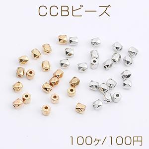 CCBビーズ 円柱型カット 3×4mm（100ヶ）｜yu-beads-parts
