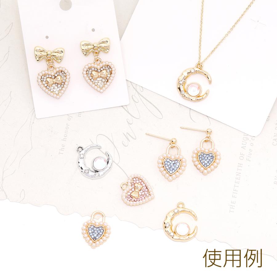 最大87%オフ! ハートチャーム パール ラインストーン付き 16×17mm 4ヶ ハートチャーム パール&ラインストーン付き 16×17mm(4ヶ)