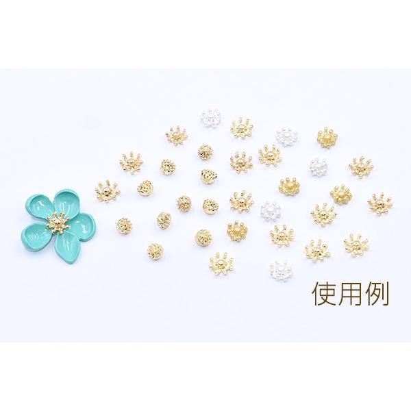 花芯パーツ フラワー つまみ細工 中心パーツ 7mm【40ヶ】 : ビーズ