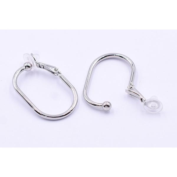 イヤリング金具 U字 シリコンカバー付き 21×29mm【2ヶ】|yu-beads-parts|04