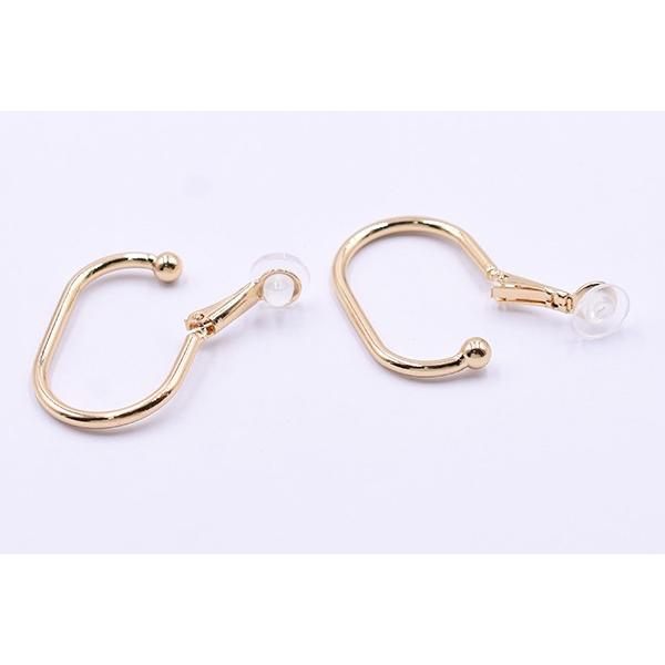 イヤリング金具 U字 シリコンカバー付き 21×29mm【2ヶ】|yu-beads-parts|05