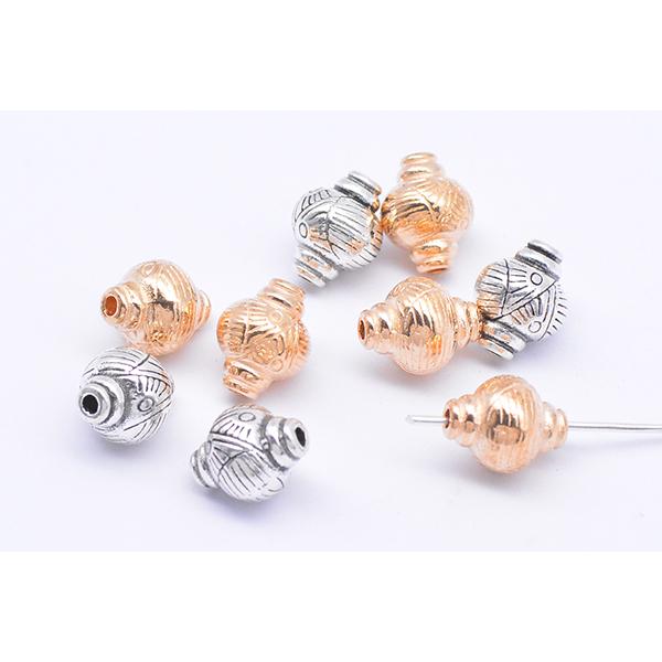 メタルビーズ ランタン型 希望個数にて （最高級鍍金☆カン付き  