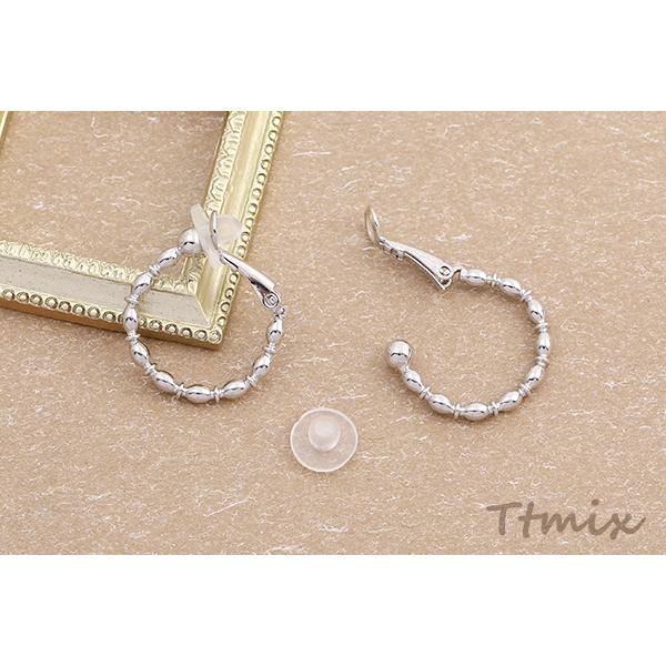 フープイヤリング フープ シリコンカバー付き 2.5×21mm（2ヶ