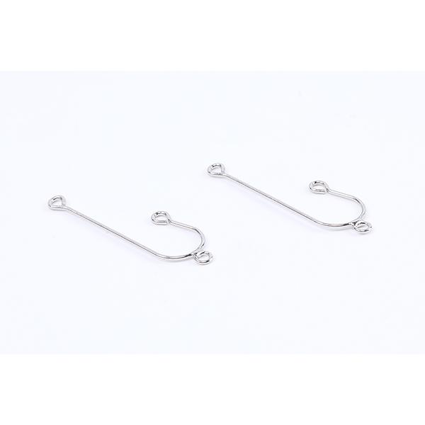 コネクターチャーム U字型 3カン付き 9×32mm（6ヶ） : ビーズアンド  