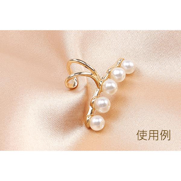 イヤーカフ 芯立丸皿 3mm 5連 ゴールド（2ヶ） : ビーズアンドパーツ