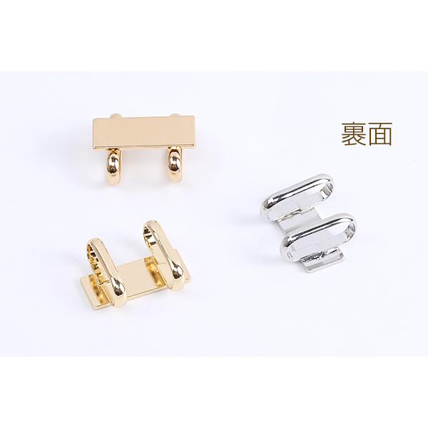 帯留め金具 長方形型 8×20mm 台座パーツ（1ヶ） : ビーズアンドパーツ