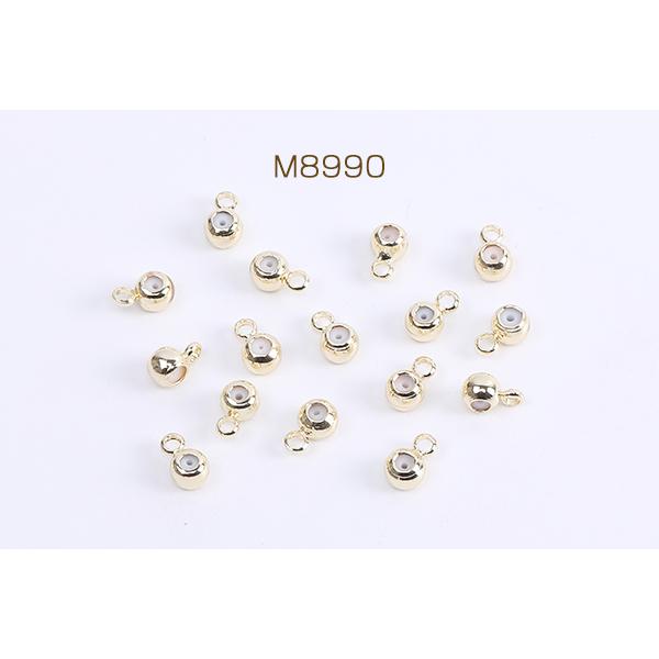 高品質チェーンストッパー カン付き シリコン入り 4mm ゴールド(4ヶ)|yu-beads-parts|02
