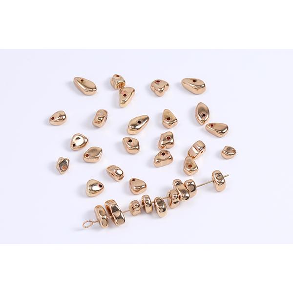 人口石メッキビーズ メッキヘマタイト(人口石) 不規則型 5-10mm（30ヶ）｜yu-beads-parts｜03