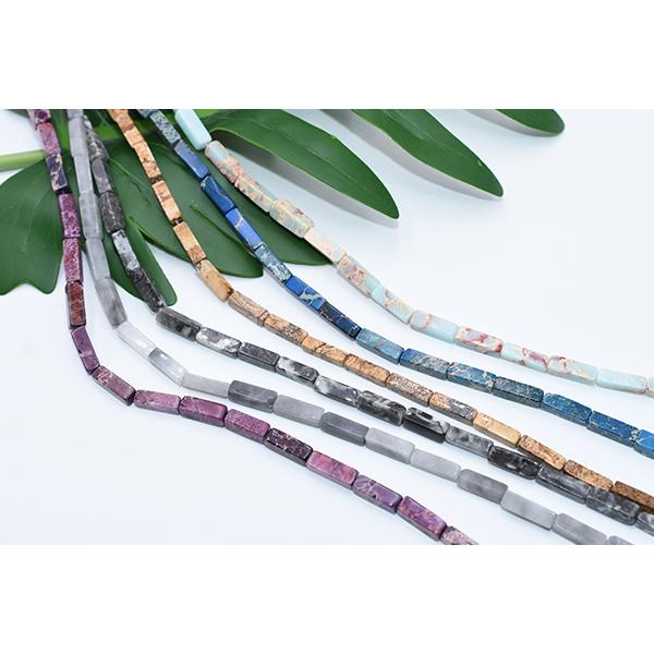 高品質天然石ビーズ 長方形 4×13mm【6ヶ】 : ビーズアンドパーツ