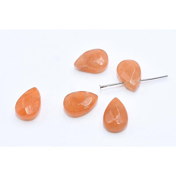 天然石^ - ^ノ 高品質天然石パーツ 雫カット 横穴 6×9mm No.1-13【5ヶ】 : ビーズ