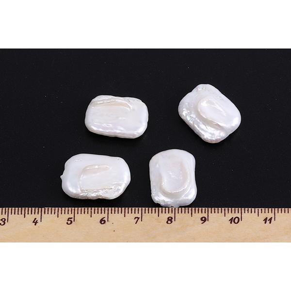 淡水パールビーズ 不規則長方形型 15×20mm 天然素材（1ヶ）｜yu-beads-parts｜04