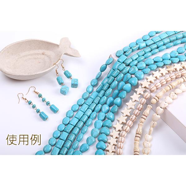 天然石ビーズ ハウライト クロス 17×24mm（1連）｜yu-beads-parts｜04