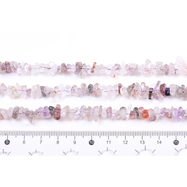 天然石ビーズ 天然石さざれ石 スーパーセブンストーン 5-8mm（1連）｜yu-beads-parts｜04