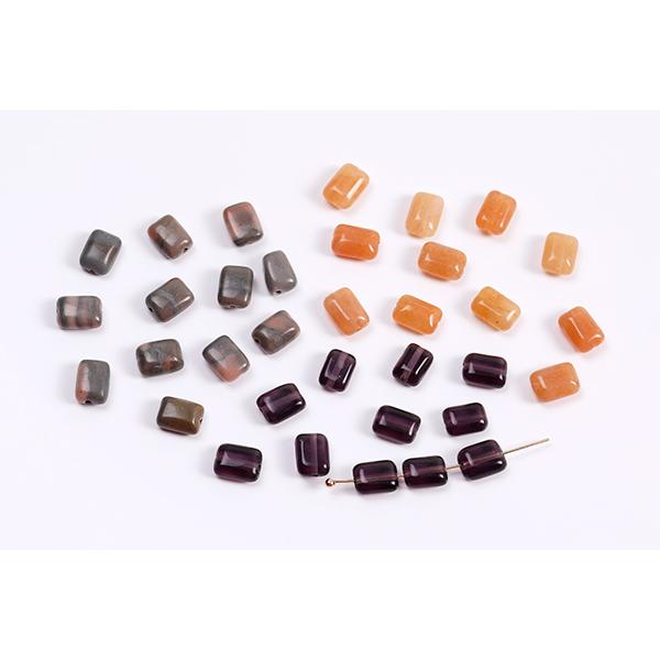 天然石ビーズ 長方形型 6.5×9mm（10ヶ） : ビーズアンドパーツ - 通販