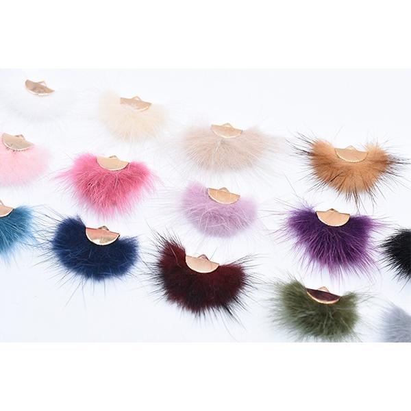 ミンクファーチャーム タッセル 全14色【10ヶ】 : ビーズアンドパーツ