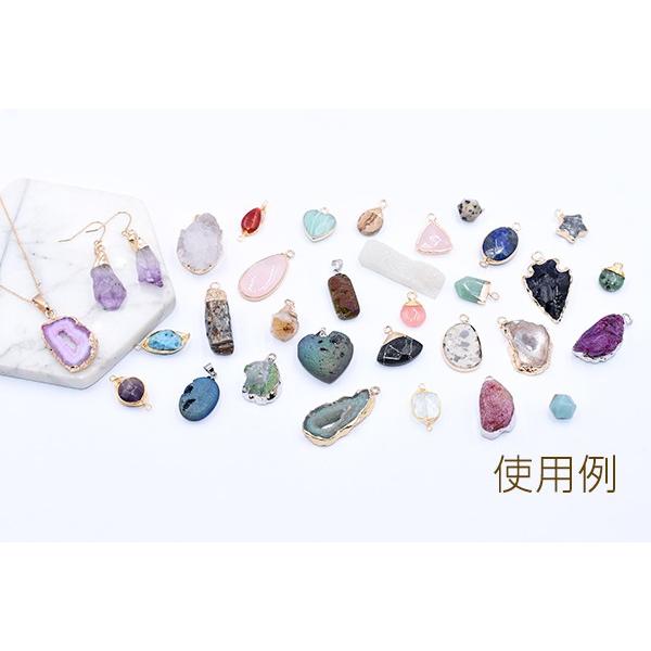 高品質天然石チャーム 長方形 1穴 水晶原石 10×33mm【1ヶ】｜yu-beads-parts｜05