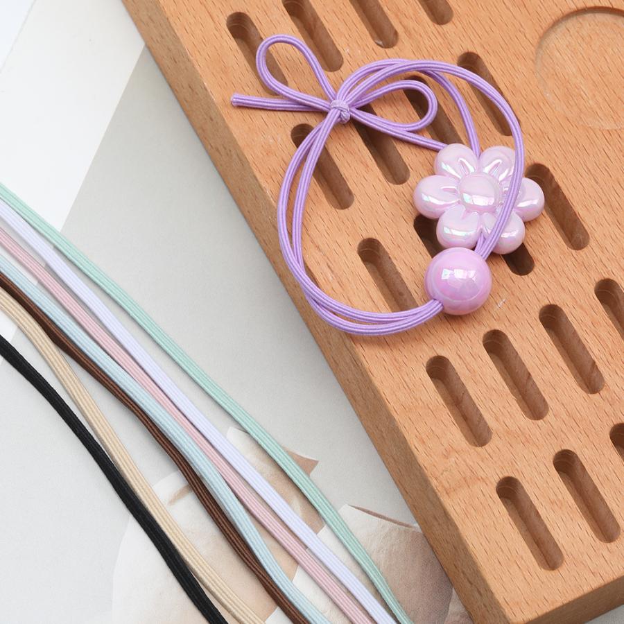 ヘアゴム材料 ゴム紐 平ゴム 手作り DIY ハンドメイド 衣料 装飾用副