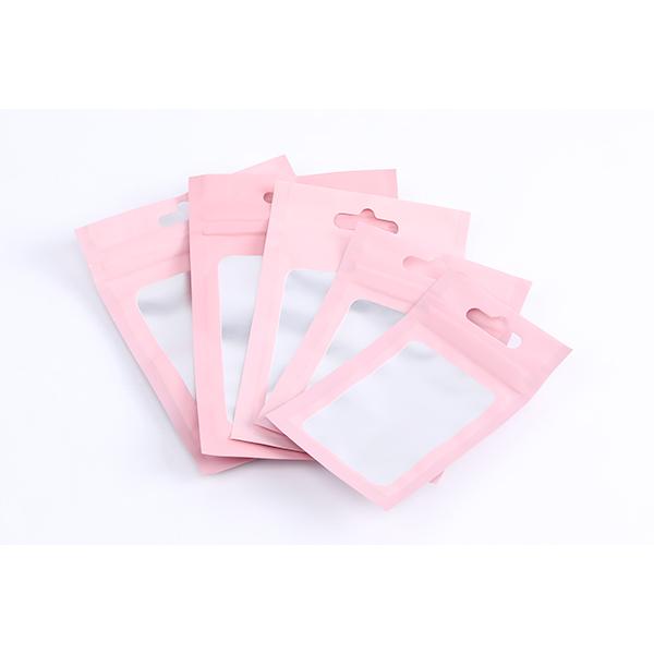 チャック付きポリ袋 ソフトピンクカラー 半透明 ジッパー 袋 チャック