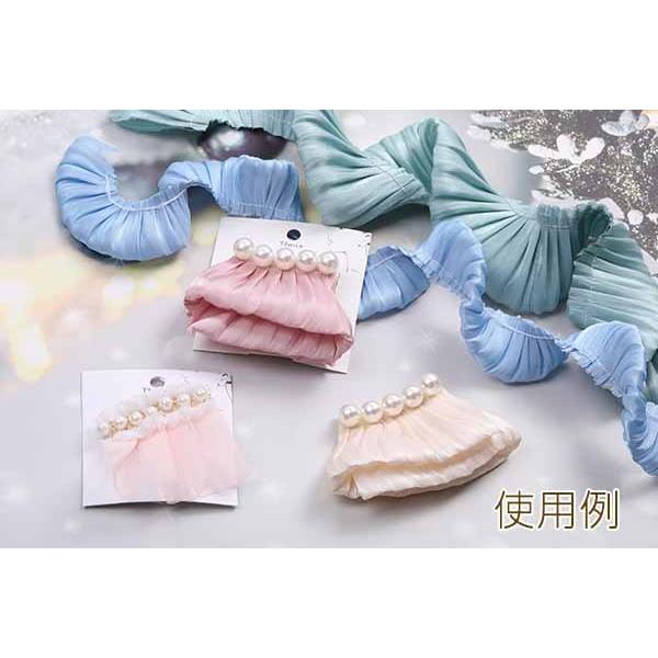 くしゅくしゅリボン 服飾資材 ラッピングリボン 手作りヘアリボン