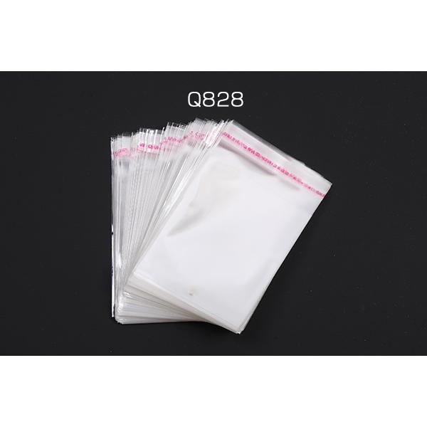 OPP袋 透明テープ付き 1穴 8×12.5cm（100枚） : ビーズアンドパーツ