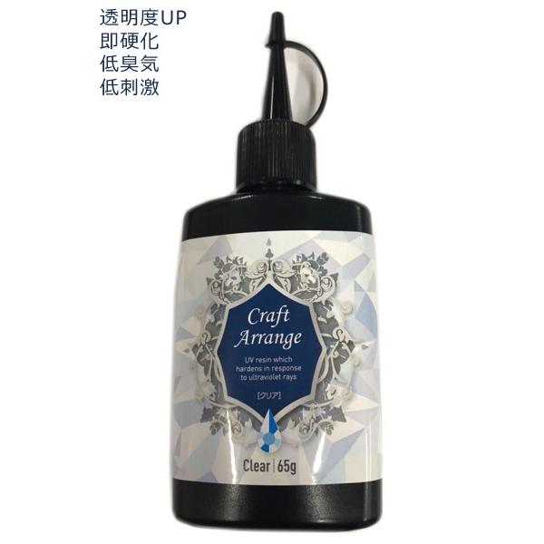 UVレジン液 クラフトアレンジ Hybrid UV-LED Resin クリア 65g スリム
