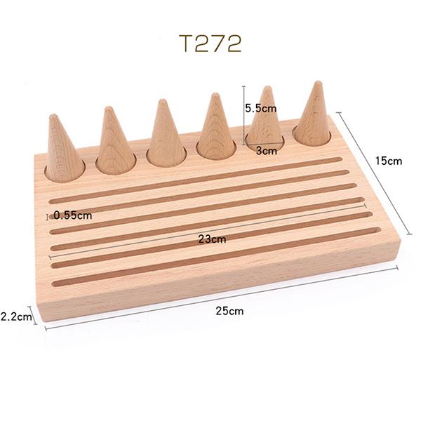 特定者販売済　アクセサリー用ディスプレイスタンド 楽天市場】スロット ネックレスディスプレイスタンド 木製 縦型