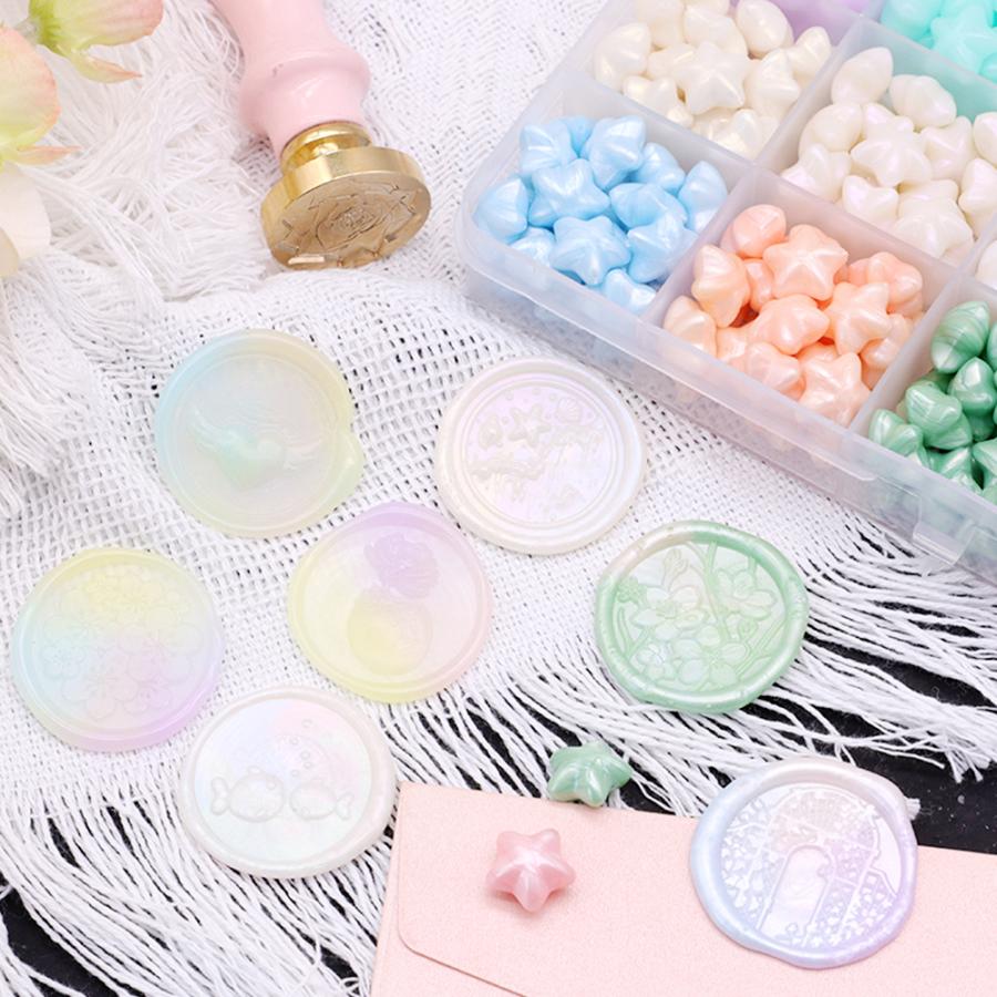 シーリングワックス 星型シーリングワックスビーズ 封蝋 封ろう