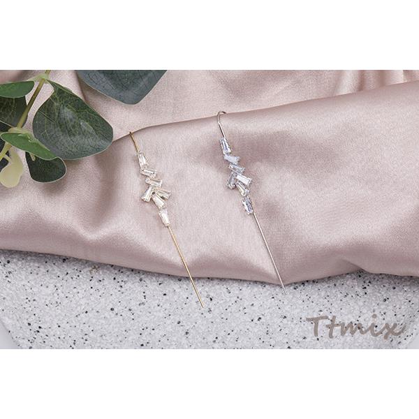 ムーンカービング　シーセディメントジャスパーロングアメリカンピアス　フック交換可 ムーンカービング シーセディメントジャスパーロングアメリカンピアス