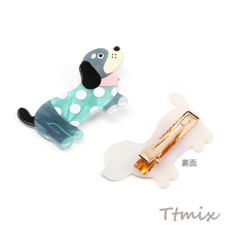 アニマルへアピン 犬 ビーグル アクリルへアピン キッズへアピン