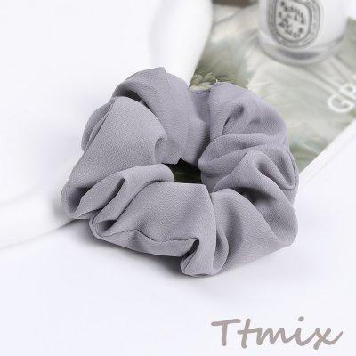 シュシュ ヘアアクセサリー グレー（1ヶ） : ビーズアンドパーツ