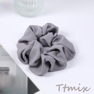 シュシュ ヘアアクセサリー グレー（1ヶ） : ビーズアンドパーツ