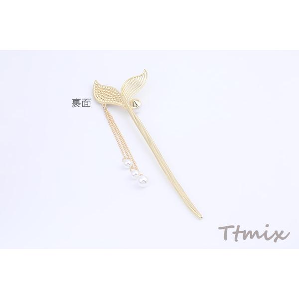 淡水パール＊タッセル＊かんざし チェーンタッセル根付(かんざし) | コットンパール和小物MIZUHO