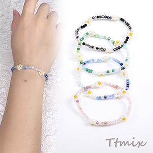 ガラスビーズブレスレット 16cm（1連） : ビーズアンドパーツ - 通販