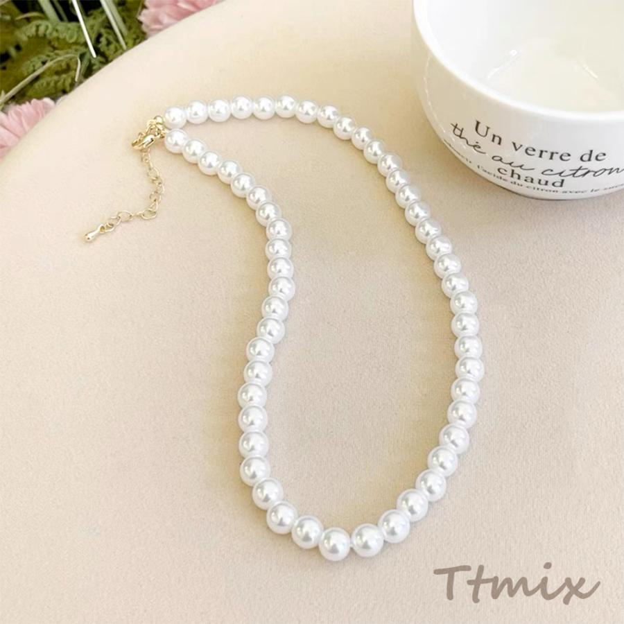 パールネックレス オフホワイト フォーマルパールネックレス 普段から