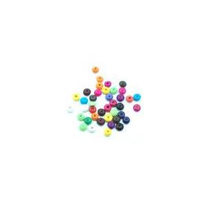 ウッドビーズ　カラーミックス　ソロバン  8x4mm(100g)｜yu-beads-parts