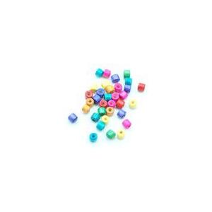 ウッドビーズ　カラーミックス　チューブ  6x7mm(100g)｜yu-beads-parts
