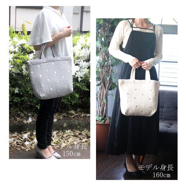 宅配便送料無料】バッグ/ヌビバッグ A4入ります！ハート刺繍 Mサイズ