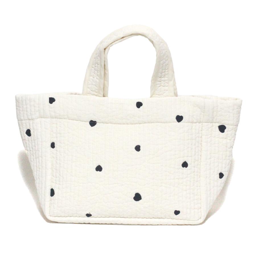 宅配便送料無料】 バッグ/ヌビバッグ ハート刺繍 Sサイズ 舟形 7mm