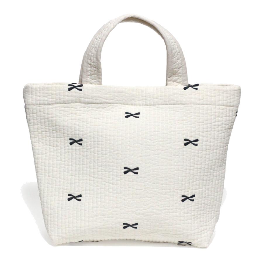 宅配便送料無料】バッグ/ヌビバッグ リボン 刺繍 Mサイズ 7mm A4 内