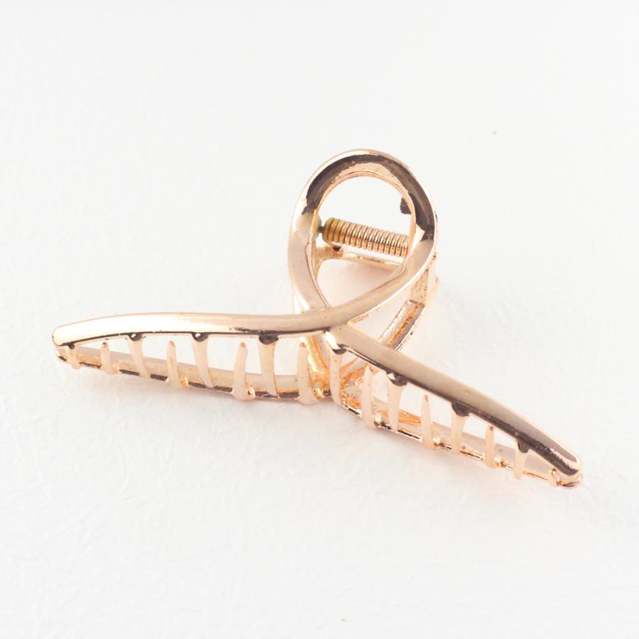 定形外郵便OK290円】ヘアクリップ大きめ 韓国 ループ メタル