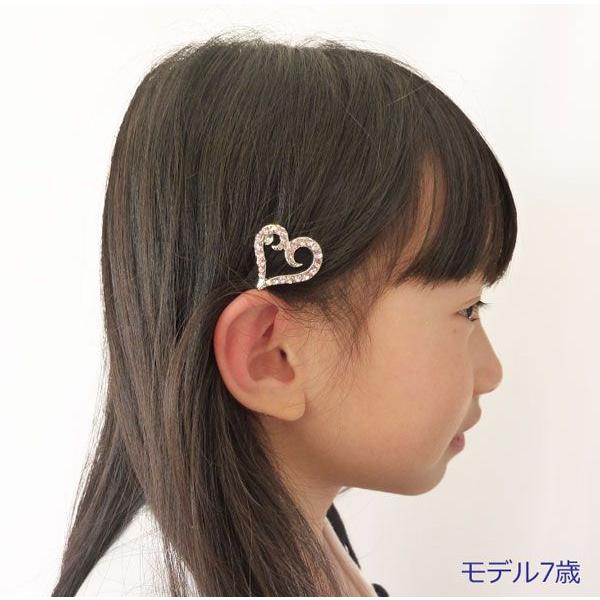 ヘアピン ラインストーンラブリーハート小マグネット式ヘアピン ヘアピン ラインストーンラブリーハート小マグネット式ヘアピン