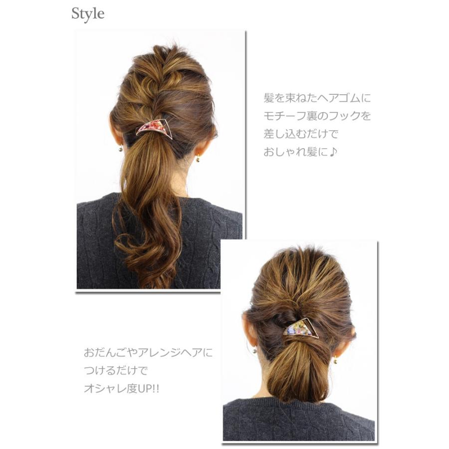 ひまうい様　No.732 他　ヘアゴム ポニーフック ピンバッジ　計18点 ac0178水引ポニーフック あわじ ネイビー｜ヘアアクセサリー