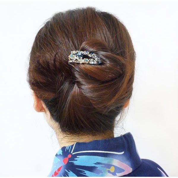 かんざし 花 蝶々ラインストーンｖ字カーブ 簪 夜会巻き 髪飾りかんざしs66青 S66a 4 優美 Accessory 通販 Yahoo ショッピング