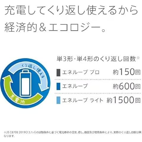パナソニック eneloop pro 単3形充電池 4本パック ハイエンドモデル BK-3HCD/4H 充電式ニッケル水素電池 | Panasonic | 04