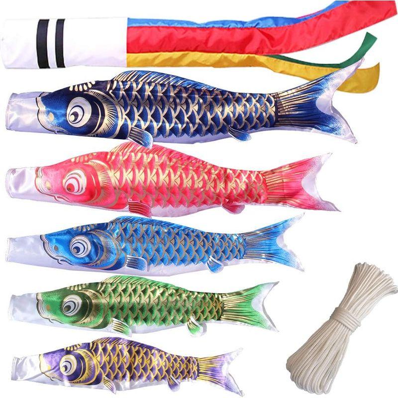 カラフル 鯉のぼり 5m ポリエステル製 楽天市場】【楽天1位】 こいのぼり 5色セット 鯉のぼり ポール