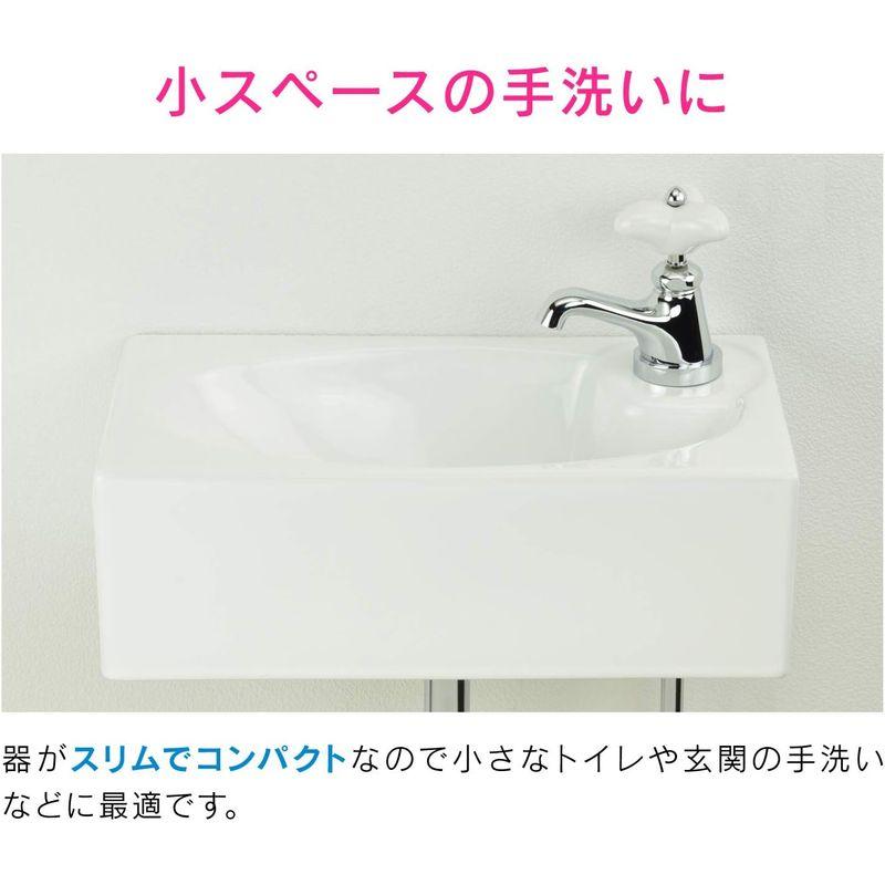 ガオナ(Gaona)　これエエやん　壁掛手洗器　(陶器製　洗面・手洗い用)　ホワイト　水栓セット　GA-MA001