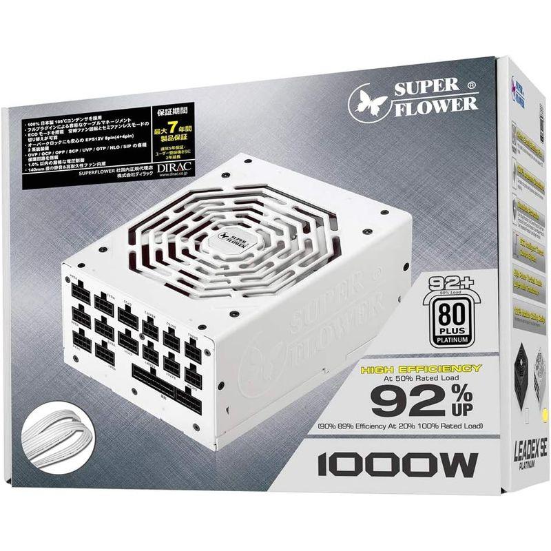 SUPERFLOWER 80PLUS PLATINUM認証ハイエンド1000W電源 LEADEX PLATINUM